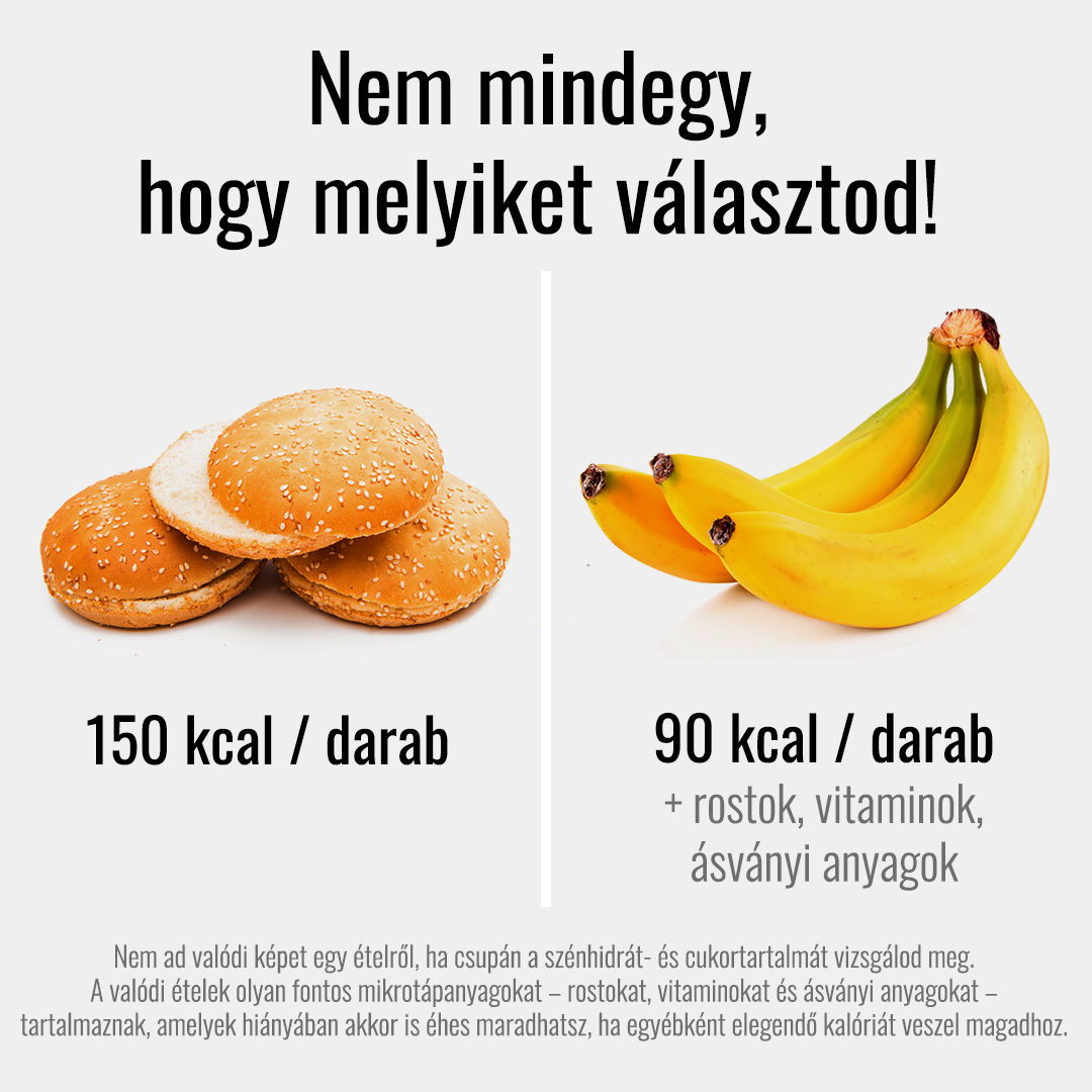 Banán vs hamburger zsemle
